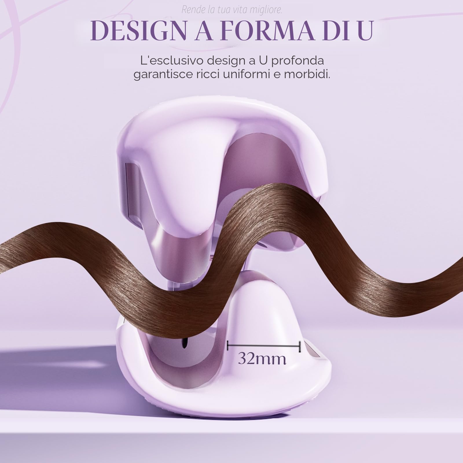 Piastra Onde per Capelli 32mm, Piastra Beach Waves per Principianti, Ondulatore per Capelli con 2 Barili 11 Temperature per Ragazze, Facile da Usare, Spegnimento Automatico dopo 1 Ora