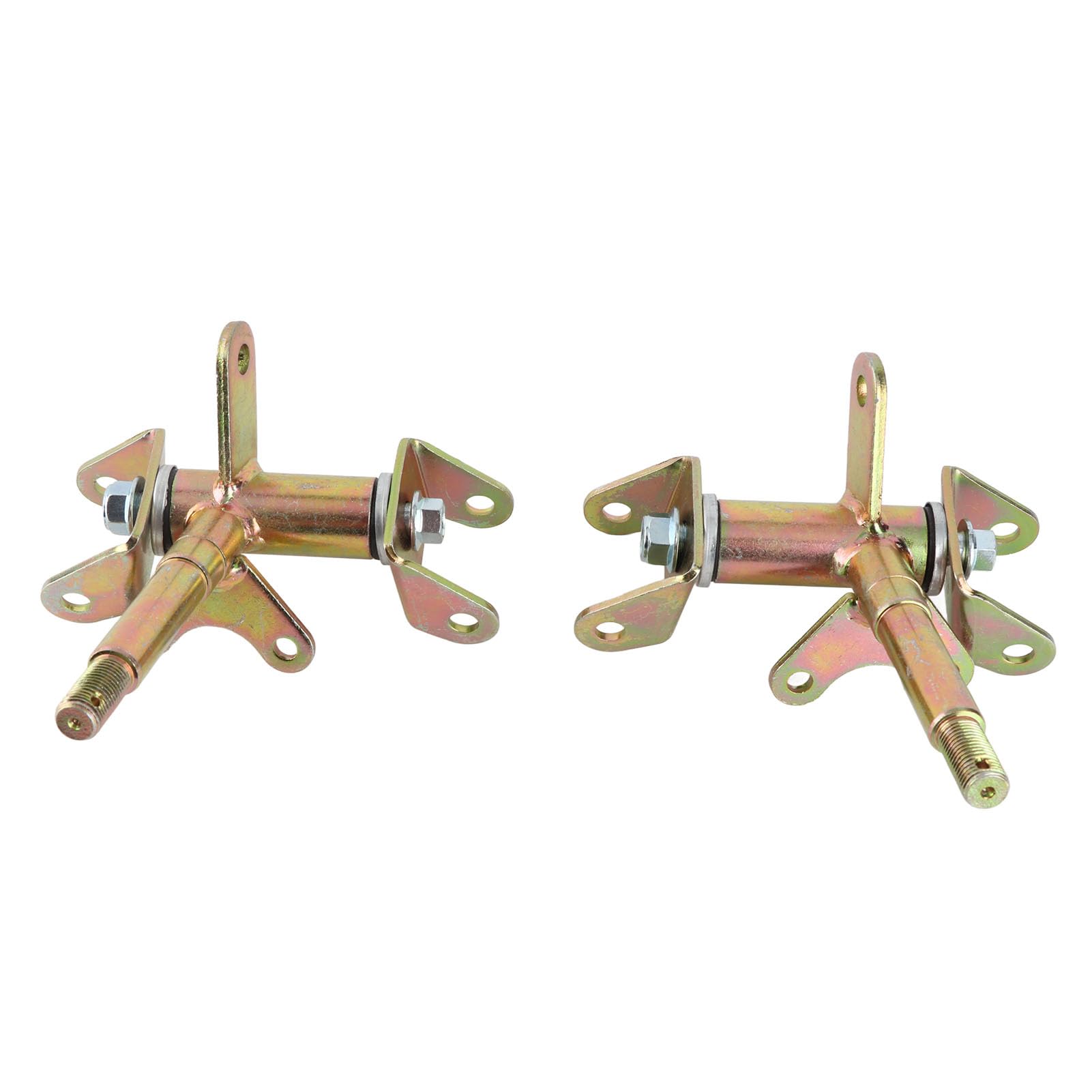 Keenso 17mm Zwrotnica Układu Kierowniczego Wrzeciono ze Stopu Metali Przednie Zwrotnice Lewy Prawy para 3 Kołki do Hamulca Bębnowego ATV 4-kołowe Gokarty od 50 Cm3 do 150 Cm3