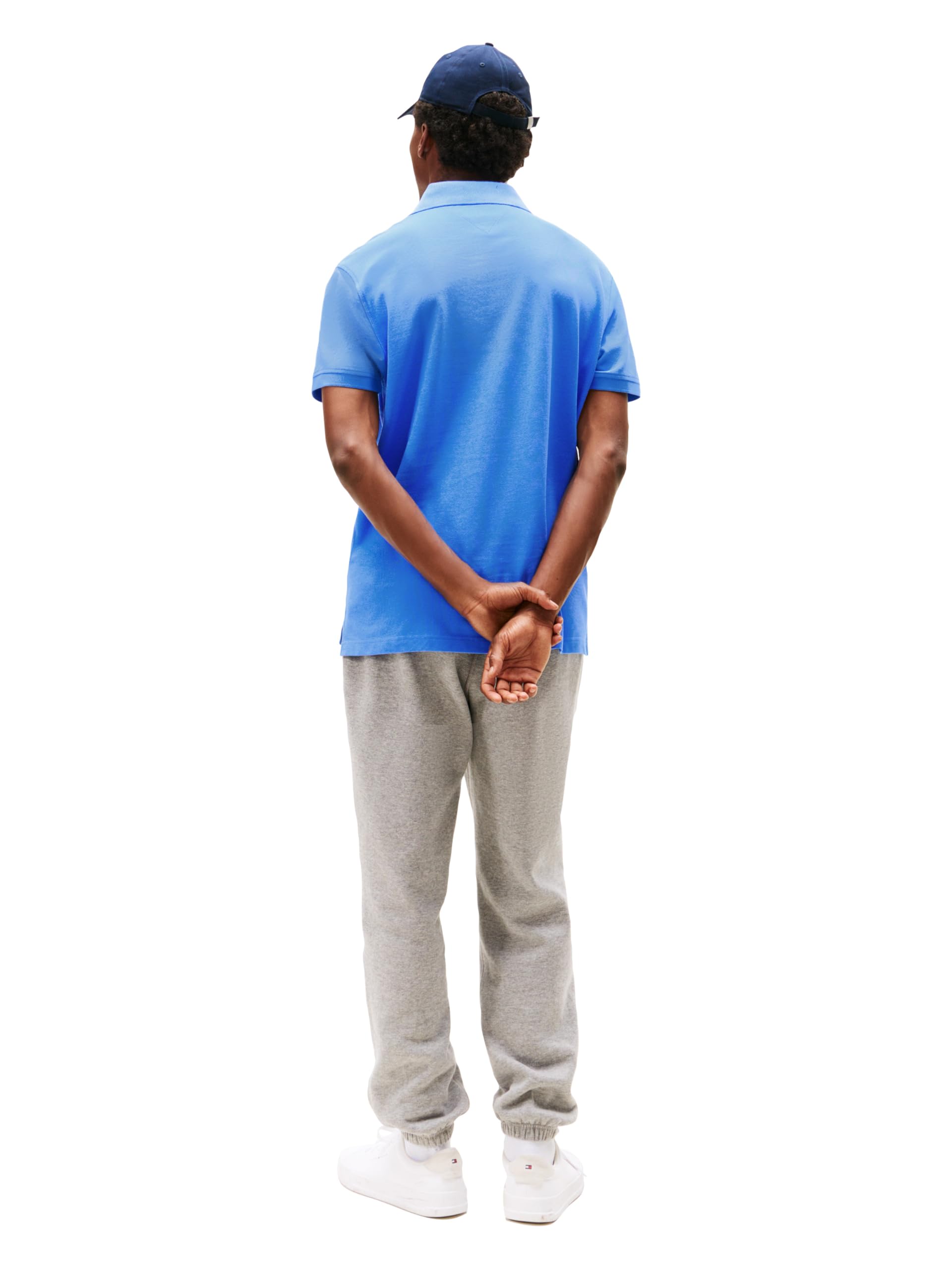 Tommy Hilfiger Adaptive Short Sleeve Polo Shirts In Classic Fit with Stretch and Organic Pique Cotton Polo de Manga Corta en Ajuste clásico con algodón piqué elástico y orgánico Hombre (Pack de 1)