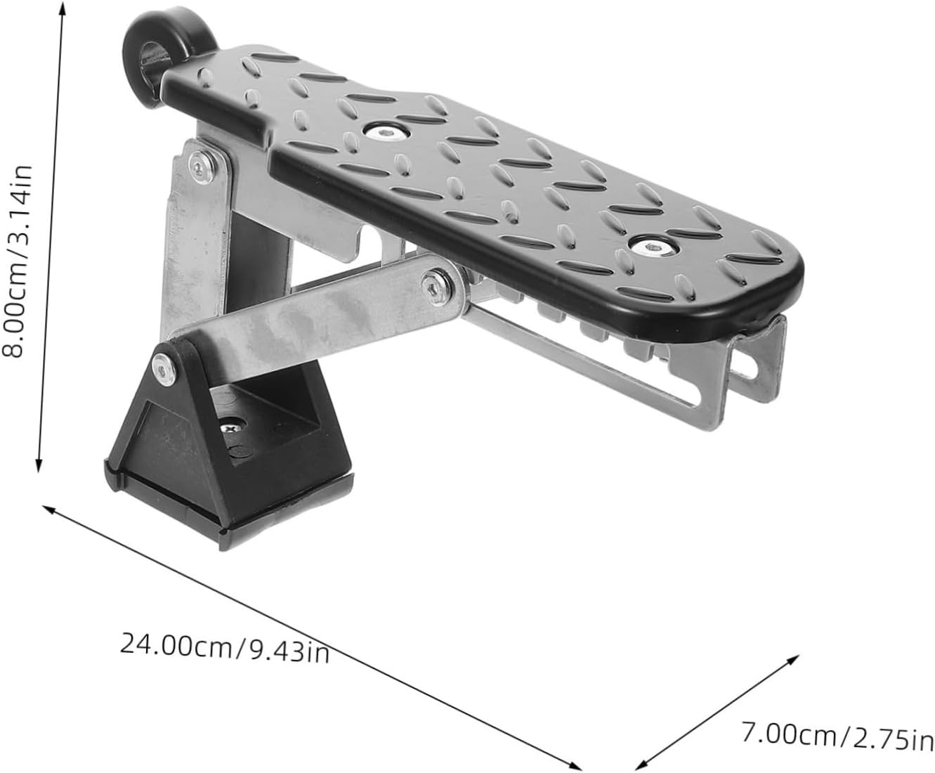 HEALLILY Truck Steps Car Door Pedal Aluminum Alloy Car Roof Access Steps Vehicle Modification