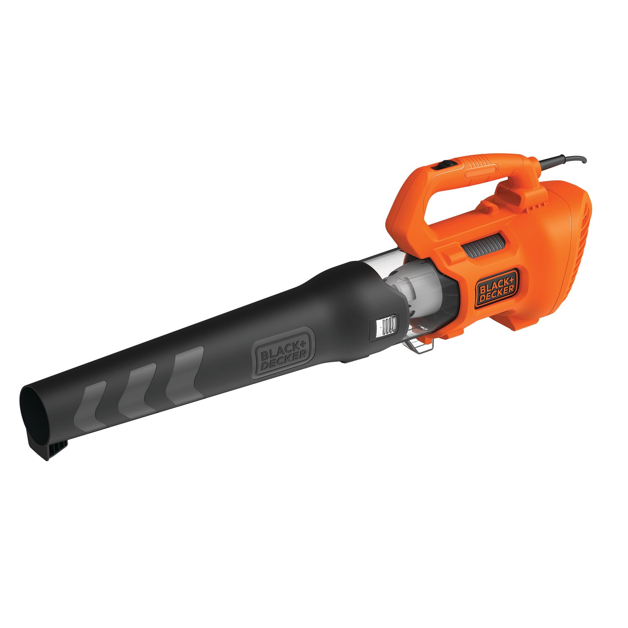BLACK+​DECKER Soplador de Hojas Axial 1.850W, Velocidad de Soplado 225 km/​h, Volumen de Soplado 12.5 m³/​min, Ventilador Axial Diseño Ligero y Compacto, BEBL185-​QS