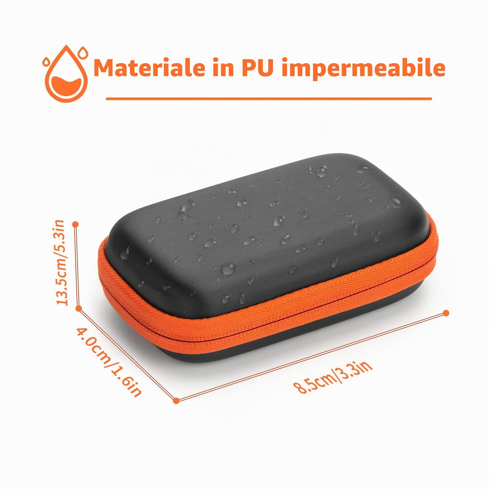YINKE Custodia per SanDisk Extreme/Pro, Crucial BX500/X8, WD My Passport Portable SSD, Houssee Cover rigida EVA Custodia protettiva per il trasporto