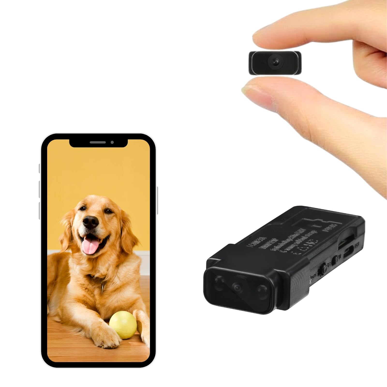WIWACAM Mini kamera 2K UHD WLAN smukły prostokąt | Inteligentne wykrywanie ruchu