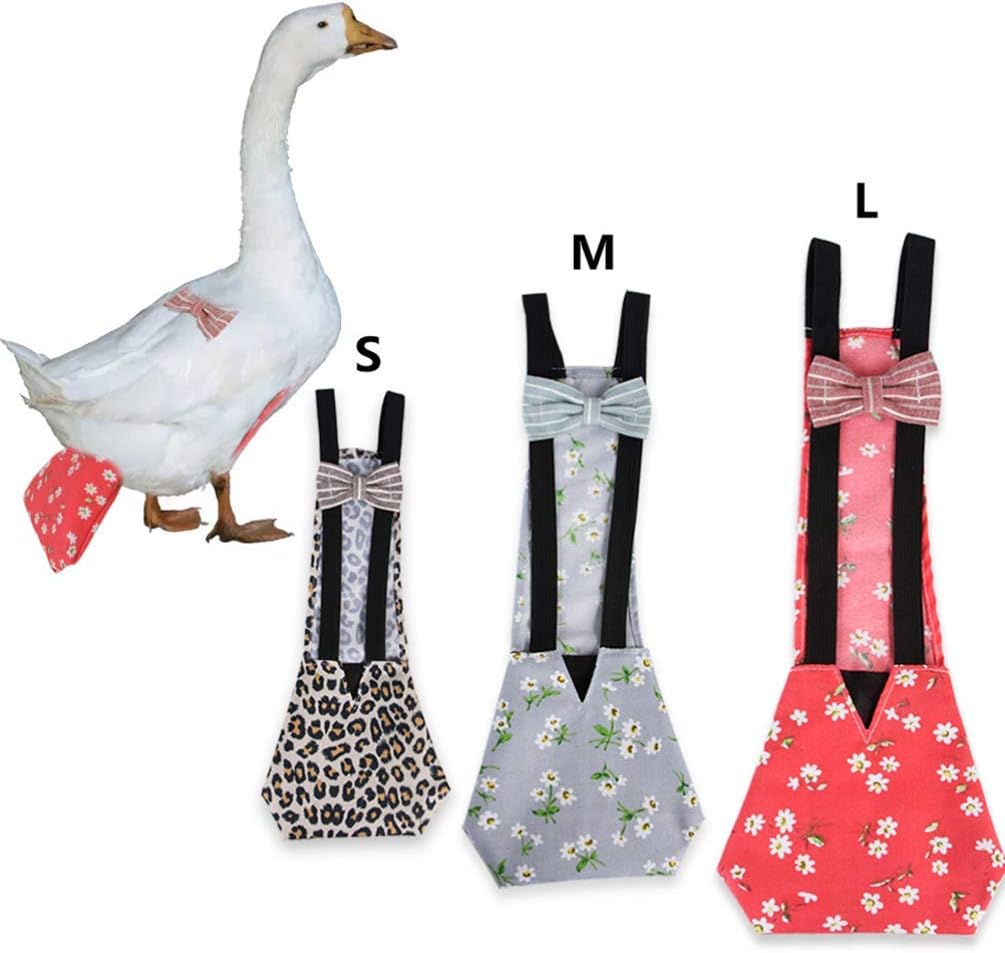 Pet Clothing, Pet Diapers Bowknot Poultry Diapers Elastic Cloth Diapers, S, Blue, Multi-Purpose, Warm