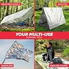 Emergency Blanket 4-Pack Space Mylar Blankets Survival Gear and Supplies Reusable Thermal Camping Hunting Essentials First Aid Car Backpacking Marathon Kit Prepper Go Rave Bug Out Bag Foil Cold Winter #4