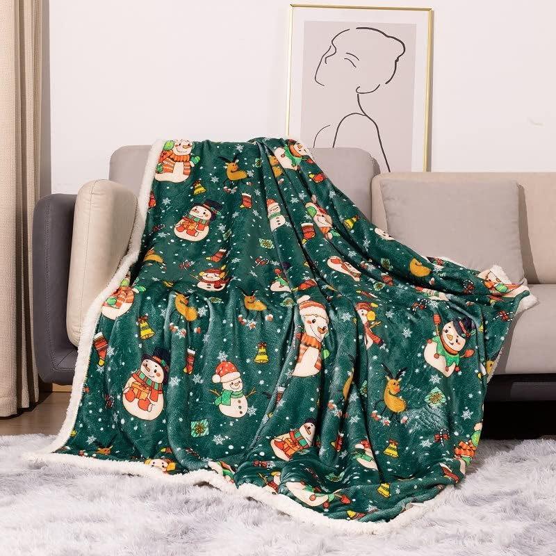 Christmas Blankets Cuddly Blanket Red Flannel Blanket Sofa Throw Blanket Large Thick Sofa Blanket Couch Blanket Soft Children's Blankets Wool Blankets 130 x 150