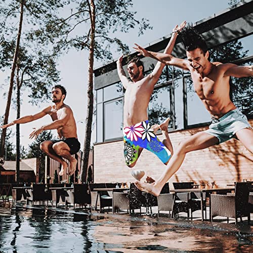 Bañador de natación jammer para hombre en talla L multicolor de secado rápido 4