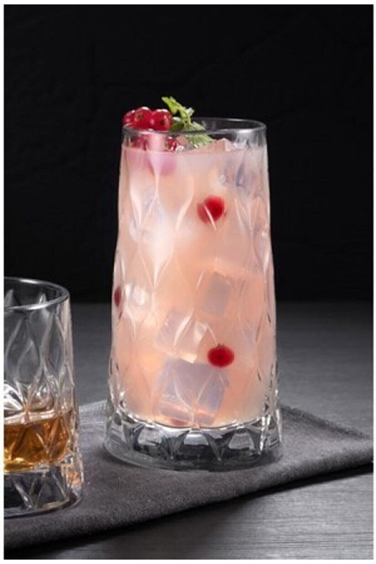 Pasabahce Orjinal Leafy Meşrubat Bardağı 8'li 450cc Su Limonata Bardağı Bardak 450ml 999147214