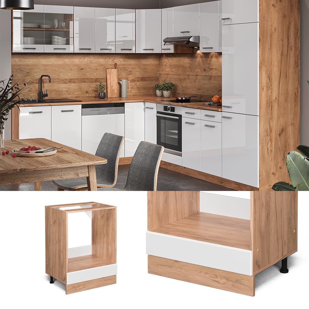 Mobile Angolo Cucina Kalmar Bianco - In Legno Multistrato, 75.5x75.5x81.5cm