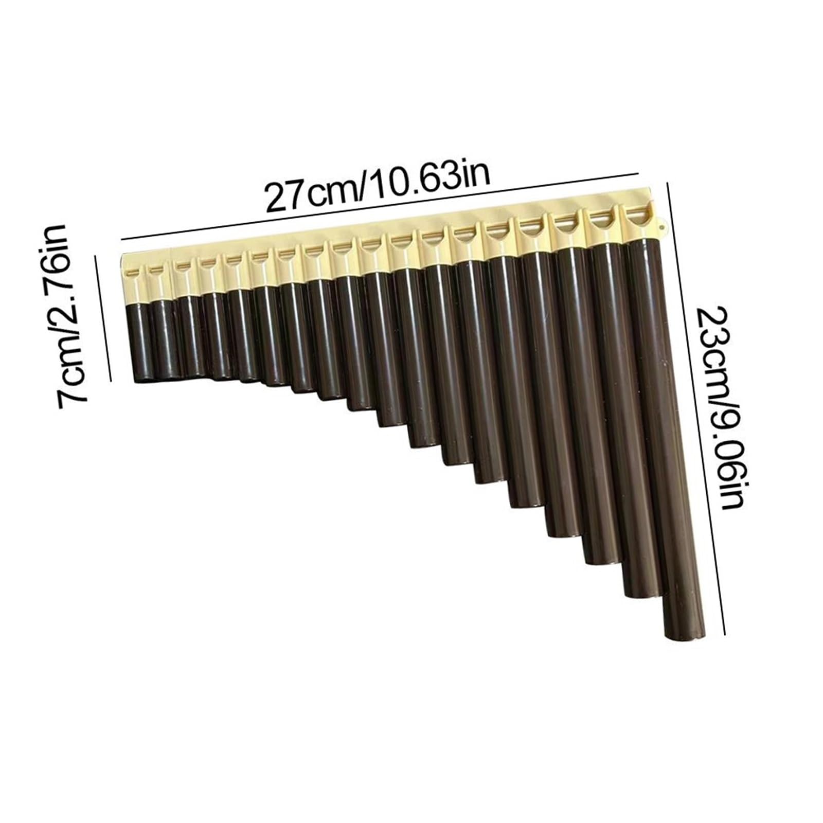 Instrument fletnia Pana w tonacji C dla początkujących(Brown)