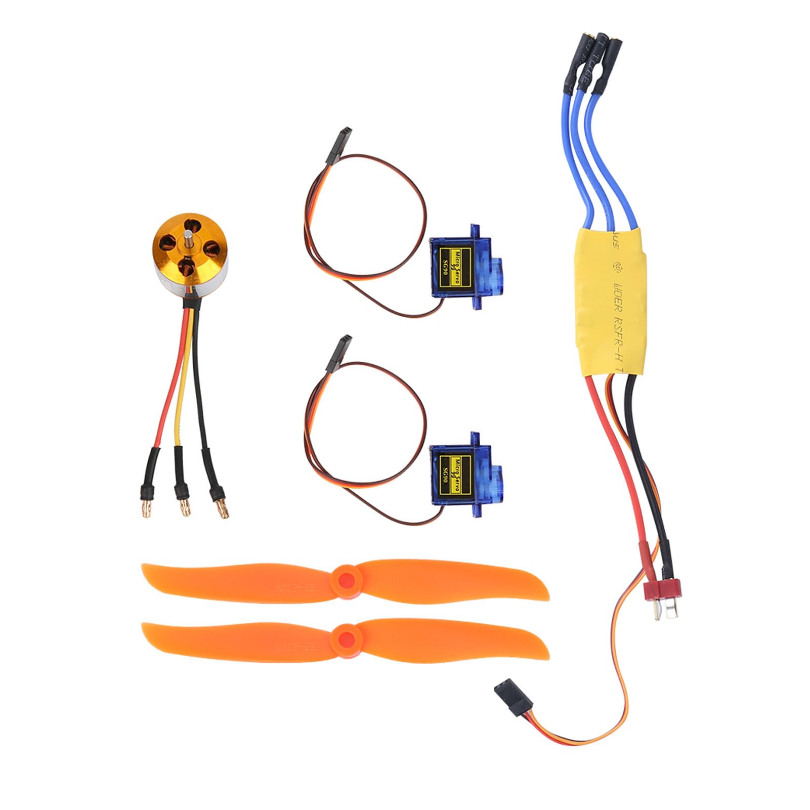 Fdit Strong Motor Set Without 2200 KV Brooms with 30a ESC and 6035 Fish for RC Aircraft Perfect for 400-450 Fans - Image 3