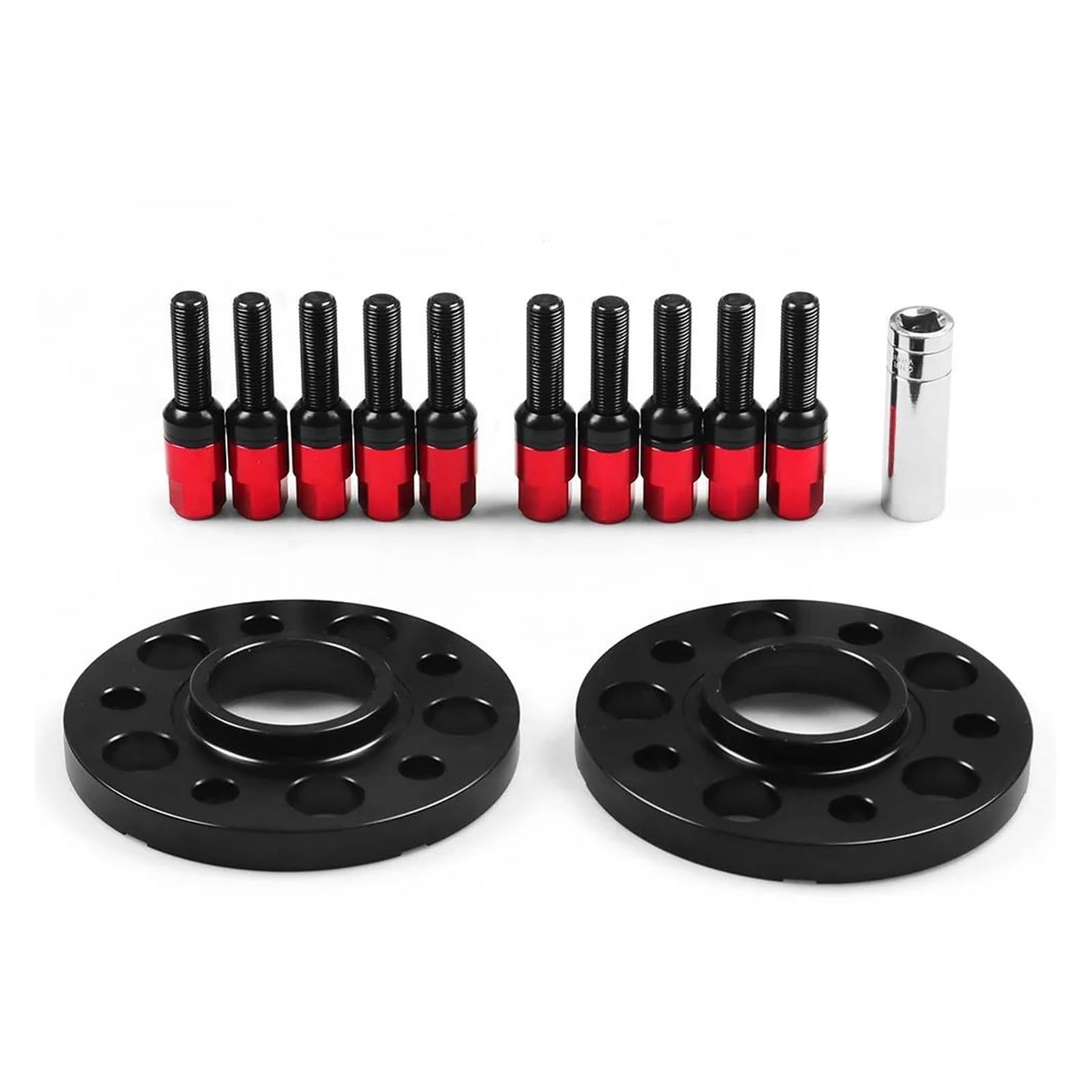 Entretoises De Roue 20 Mm - Alésage Centré 66,6 Mm, 5x112, Boulons Coniques M14x1,5 Pour Audi Q5/SQ5 (Noir)