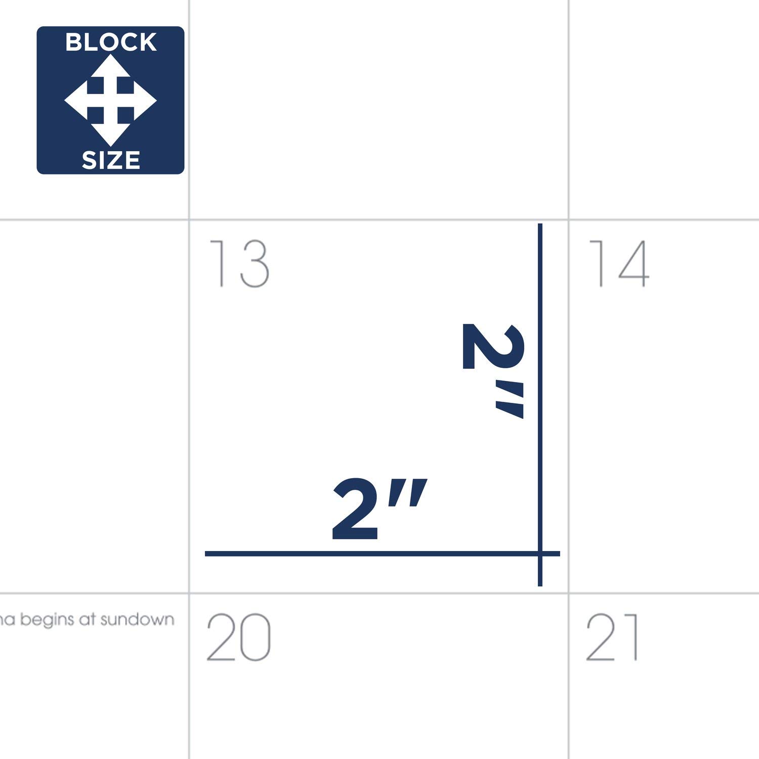 Agenda accademica 2021-2022, At-A-Glance Planner mensile, 22,9 x 27,9 cm, grande, per scuola, insegnanti, studenti, nero (7007405)