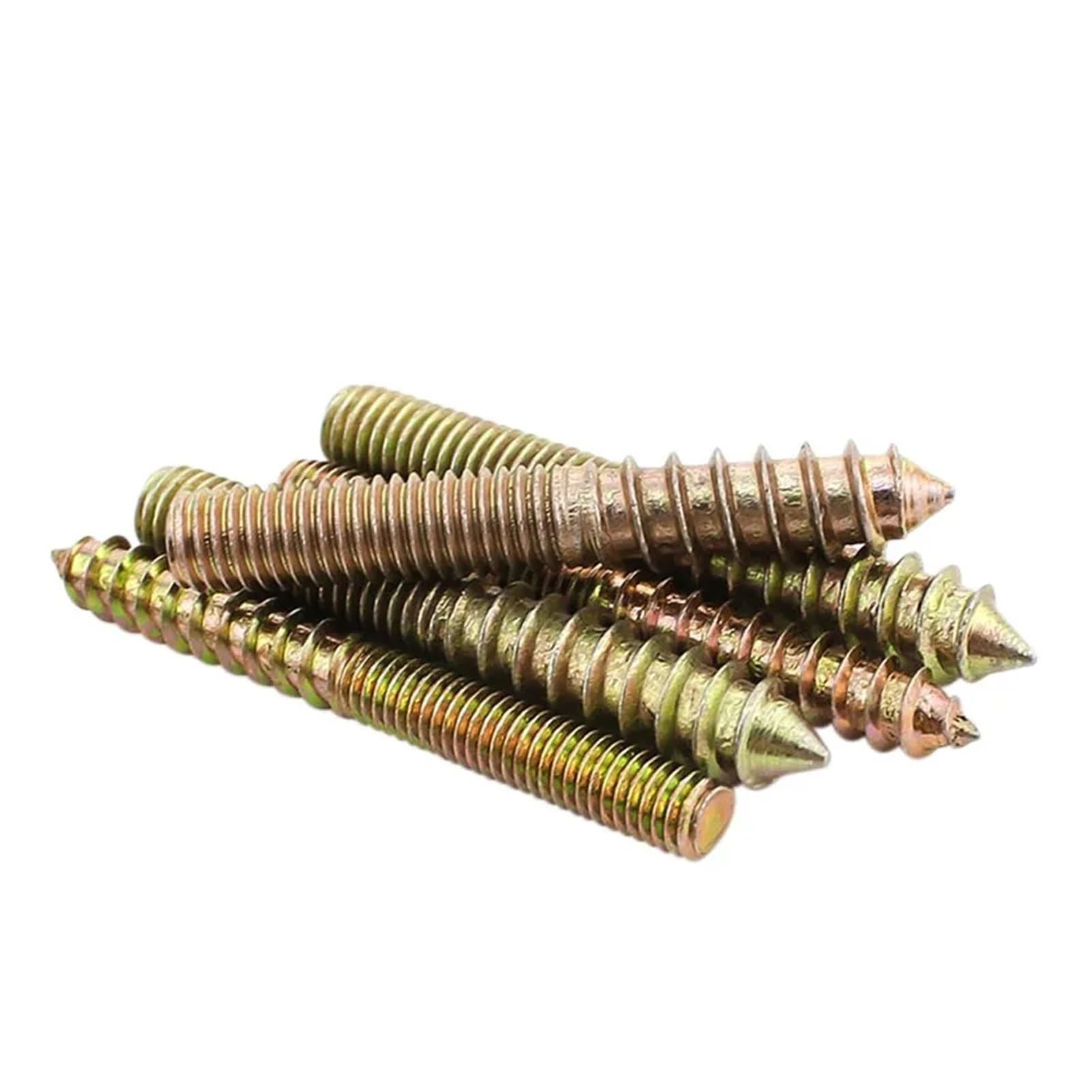 Tornillos Tornillos autorroscantes Tornillo de ace 10 tornillos de suspensión M6 M8 M10 con clavijas de madera y metal de doble extremo for fijación de muebles, tornillos autorroscantes, pernos roscad
