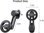 UGREEN Magsafe Phone Mount for Car, Not Blocking Air Vent, with 2 Metal Rings for All Phones Strengthen Magnetic Car Phone Holder Compatible with iPhone 17 16 15 Pro Max 14 13 12 Pro Mini MagSafe Case