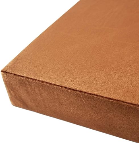 Miniatura 8 de YURRO Cojín de banco de terciopelo de lujo para asiento de patio con parte inferior antideslizante, cojín personalizado para muebles, almohadilla