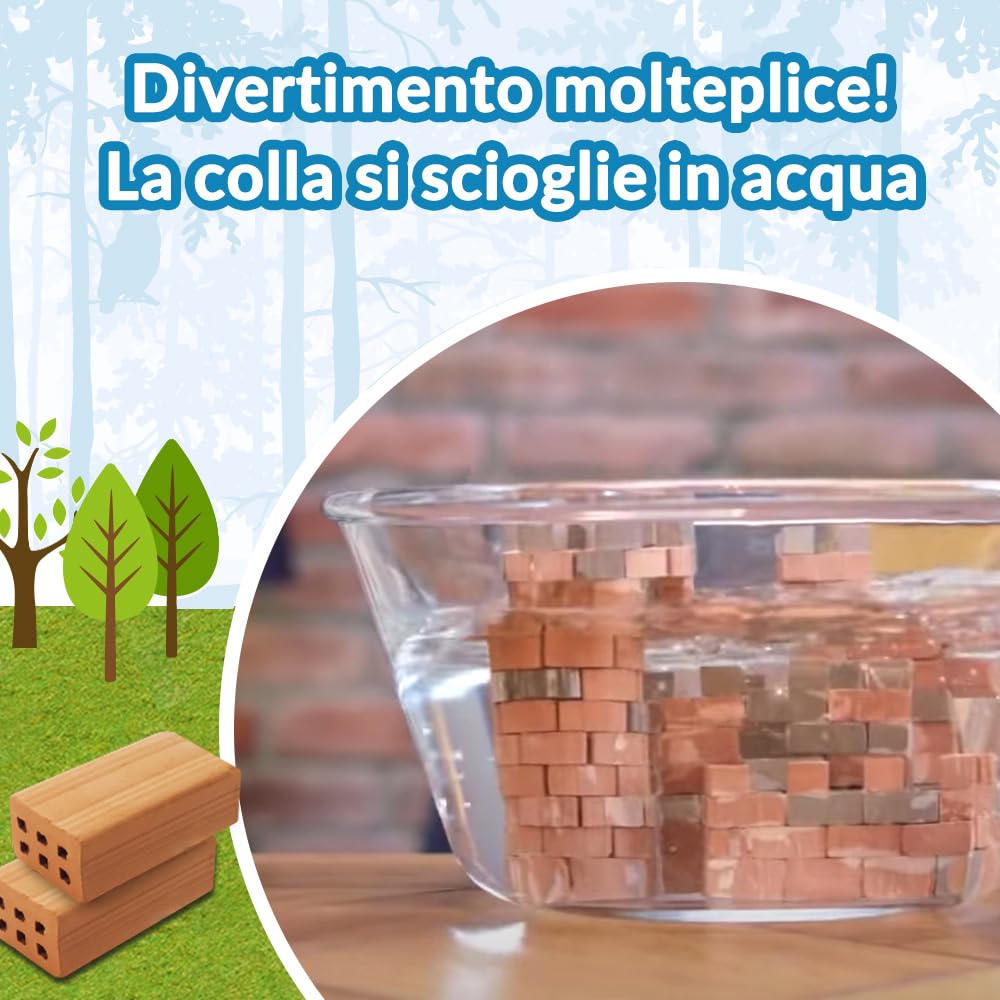 Brick Trick- Trefl Casa della Foresta/Forest House – Costruisci, ECO Blocchi 220 Mattoni, per gli Appassionati di Costruzione, Kit Creativo per Bambini dai 6 Anni