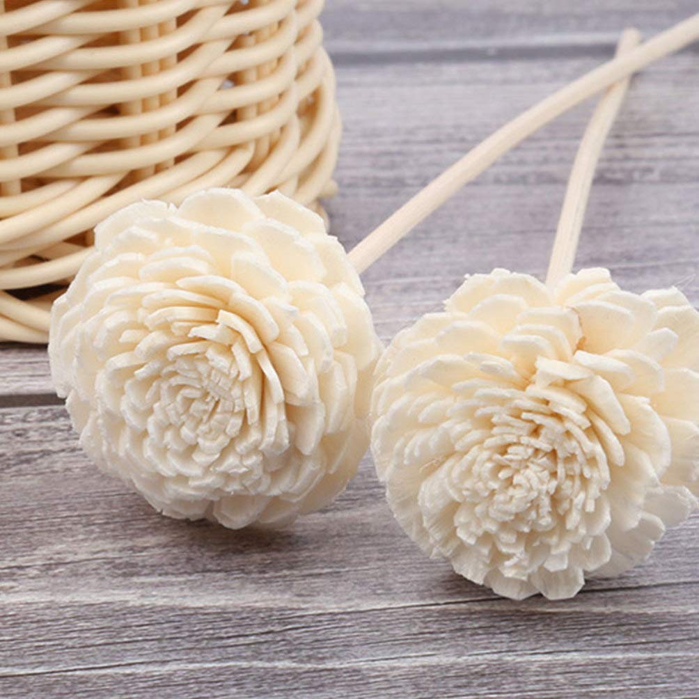 5 Pcs Diffuser Sticks Straight Reed Diffuser Rattan Diffuser Reed Rattan Reed Sticks for Wedding Woodsy Essential Oils Aroma Diffusers for Essential Oils Linoleum Bamboo Natural