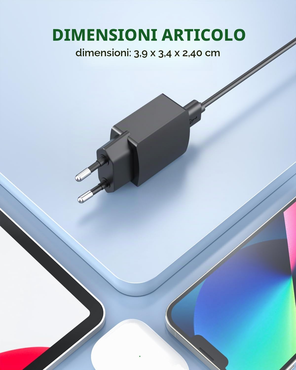 Superer Caricatore Compatibile con Kindle Paperwhite E-Reader Tablet Micro-USB Caricabatterie Caricatore Alimentatore 5V 2A 10W 1,5M