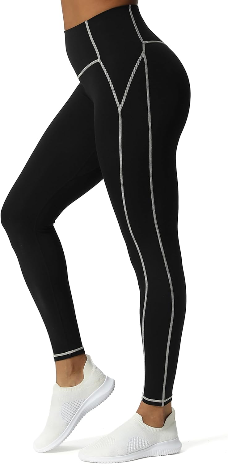 Aoxjox Workout Leggings for Women High Waisted Lexi Lined Exercise Athletic Gym Fitness Yoga Pants 26"