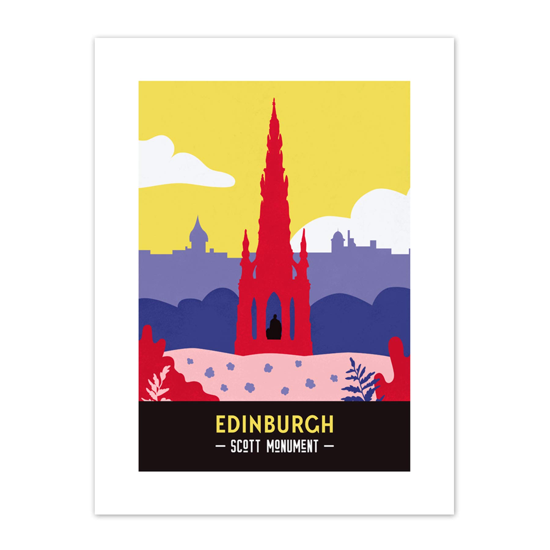 Scotland Travel Edinburgh Scott Monument Canvas Wall Art Print