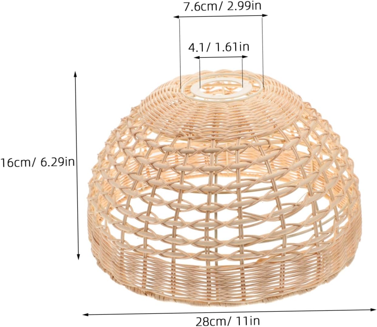 Modern Rattan Lamp Shade Cover Vintage Ceiling Light Fixture for Rustic Decor Handmade Chandelier Shade Stylish Protection for Your Lights
