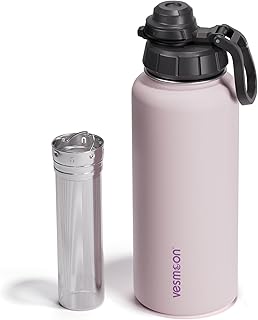 Vesmoon Vessence Tea Infuser Bottle - 32 Oz Insulated Loose Leaf & Fruit...