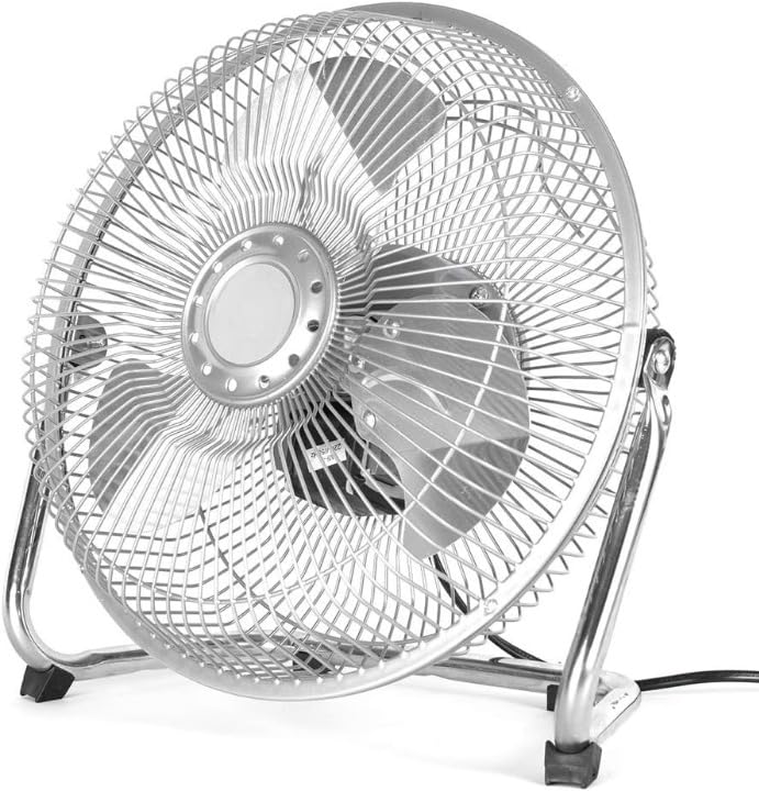 UBOON Ventilador Mesa Sobremesa y Suelo 9' 23cm para Escritorio de Ordenador Pc Portatil Tamaño Compacto 38W 220V SOPORTE Y ASPAS DE METAL 3 velocidades de Aire Ajustable en Inclinacion Metalico