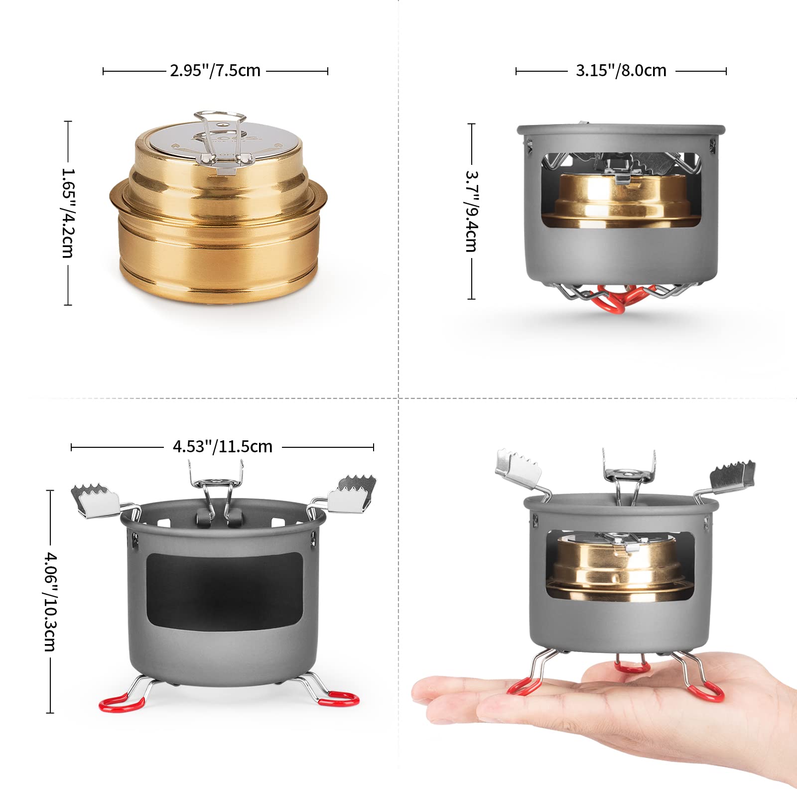 Pssopp Ustensiles de cuisine de camping, cuiseur à riz