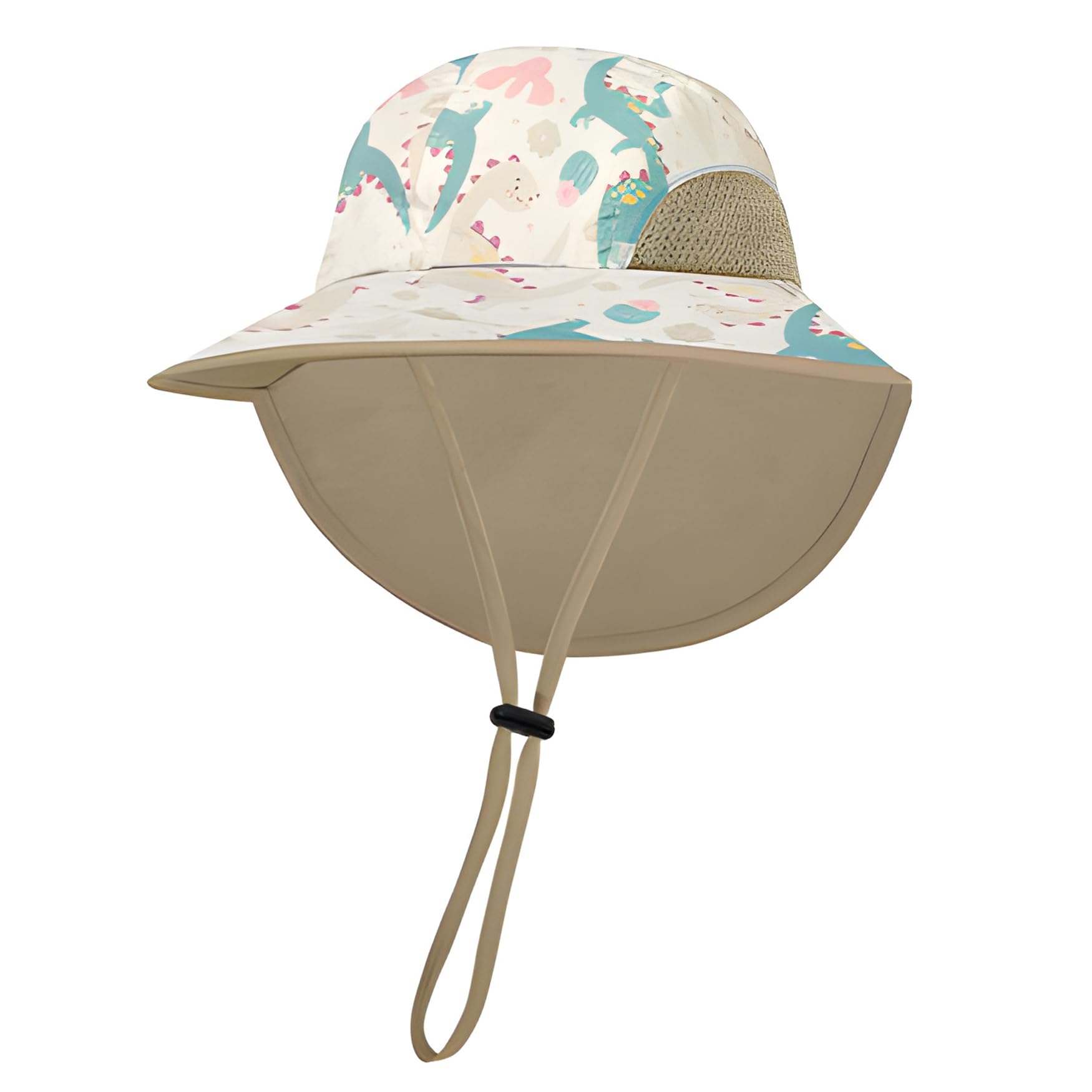 Tisoloow Baby Sun Hats Boys Girls Summer UPF 50+ Sun Protection Toddler Beach Hat Neck Flap Kid Cap with Wide Brim