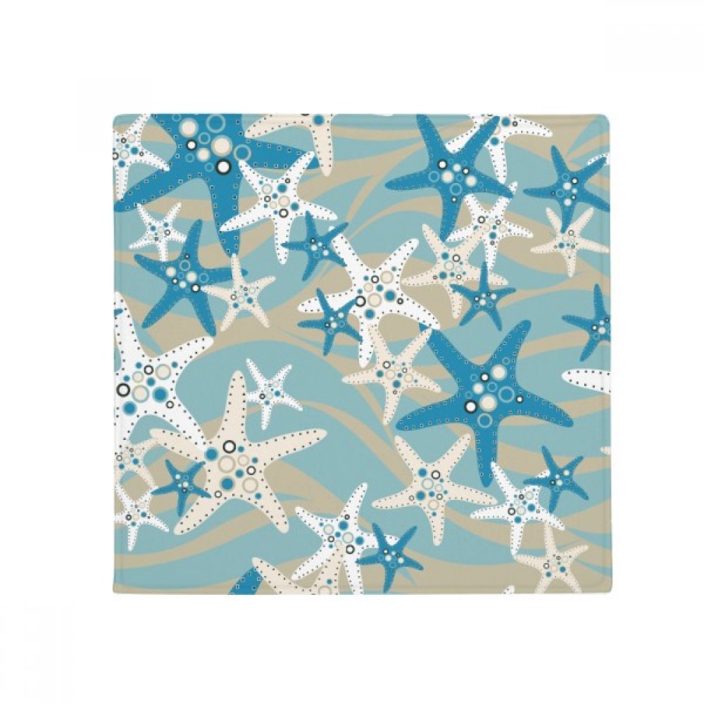 Tapis étoile de mer antidérapant 80x80cm, parfait pour décorer l'entrée ou la cuisine de la maison