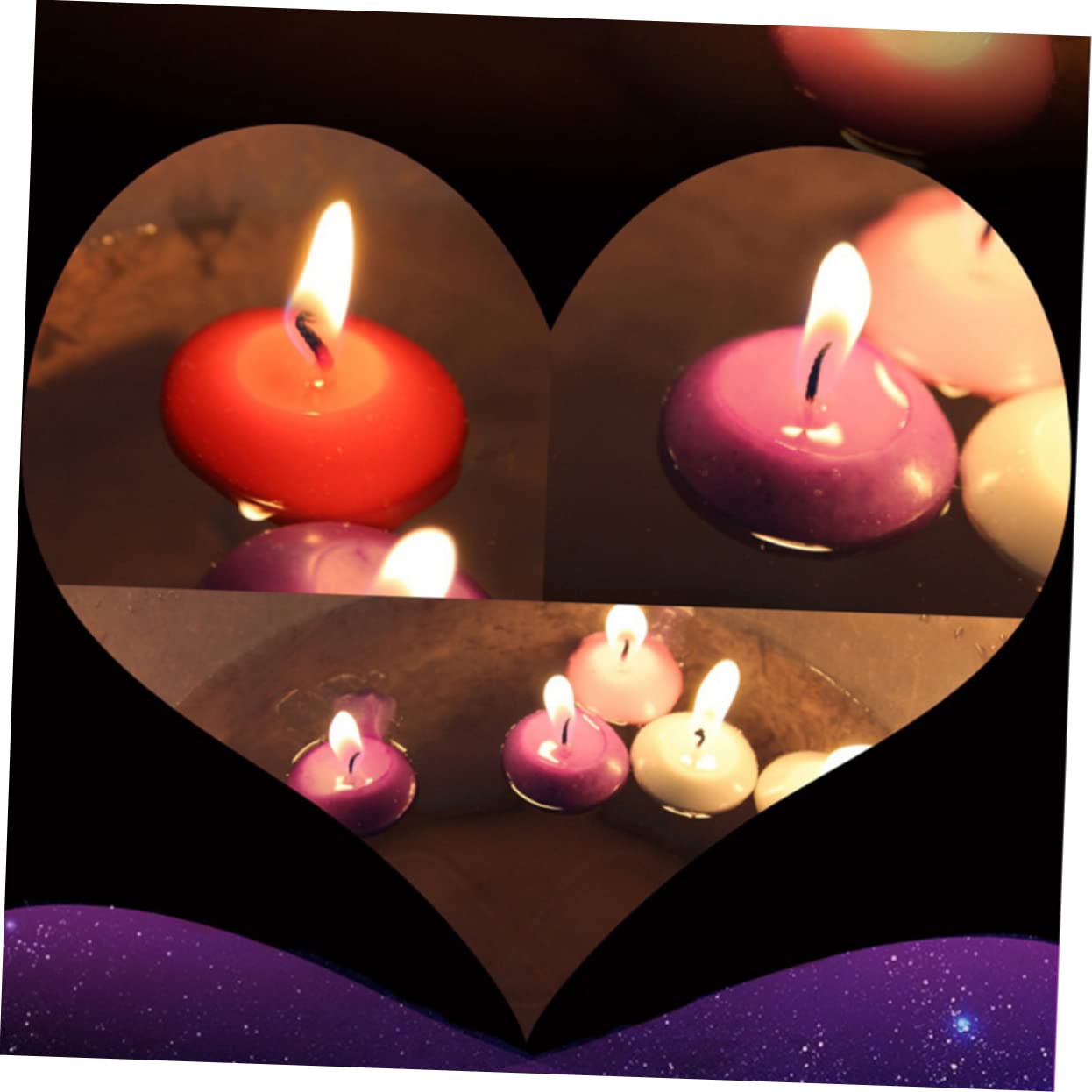 Cabilock 10pcs Unscented White Floating Candles Decorative Disc Candles for Weddings Parties Christmas Events Burn for Creating Romantic Atmospheres