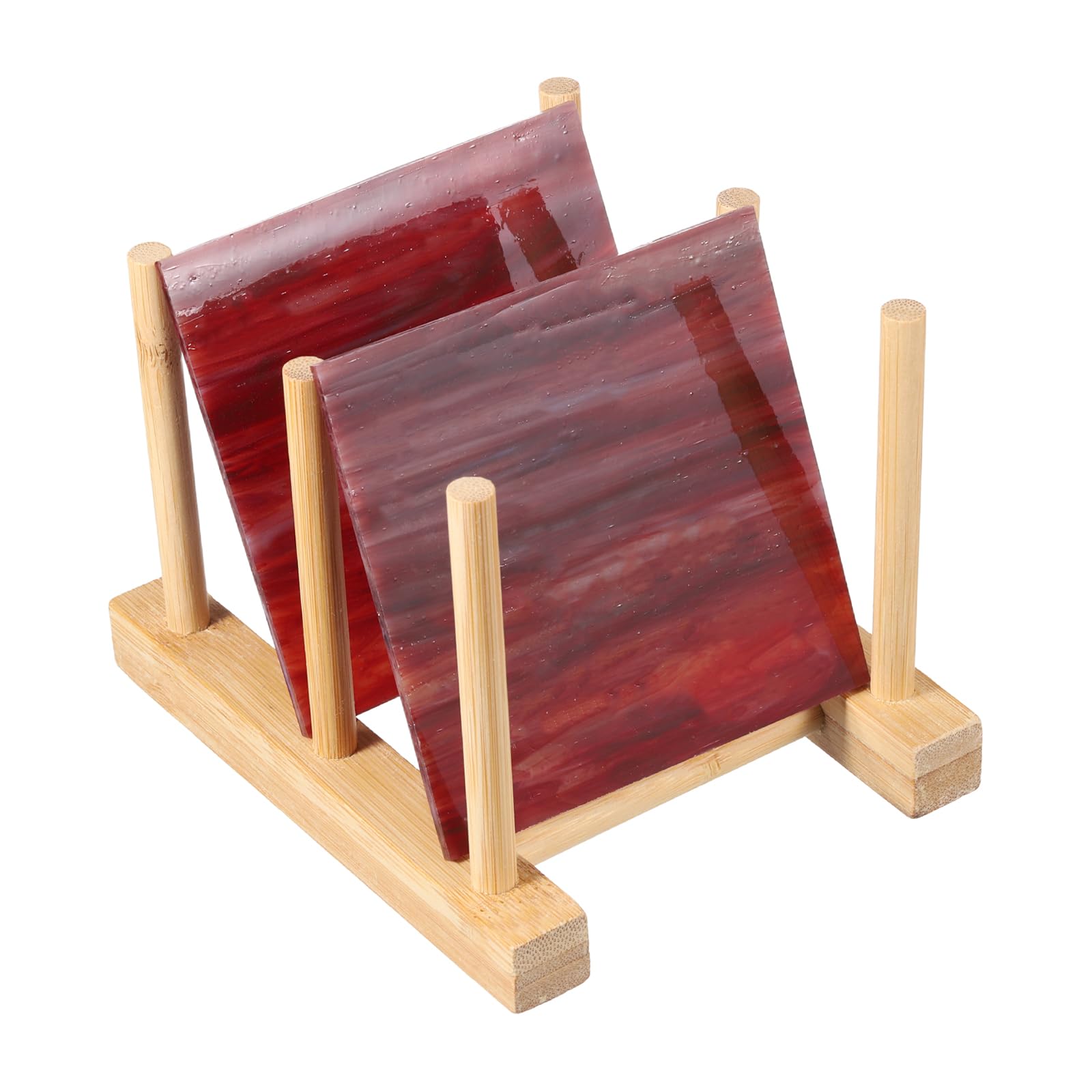 PATIKIL 4 x 4 Inch Transparent Stained Glass Sheets
