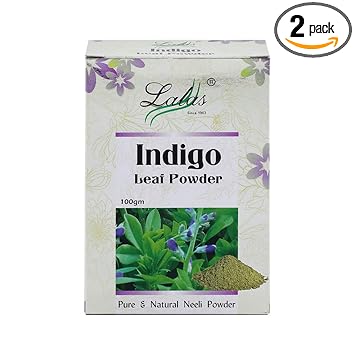 Lalas Indigo Leaves Powder Hair Pack, 100gms - Pack Of 2