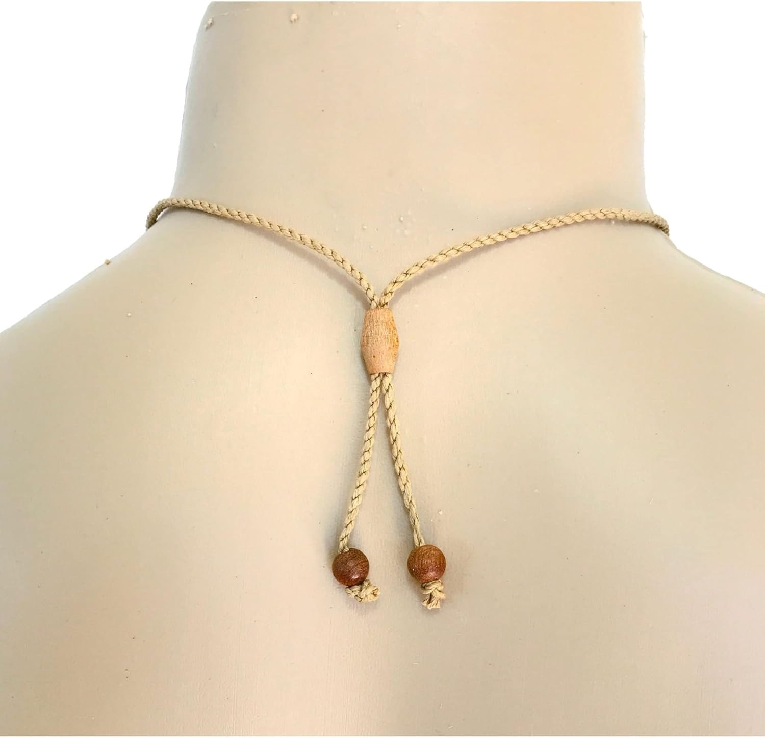 Hawaiian Koa Wood Shark Tooth Fish Hook Necklace - Image 4