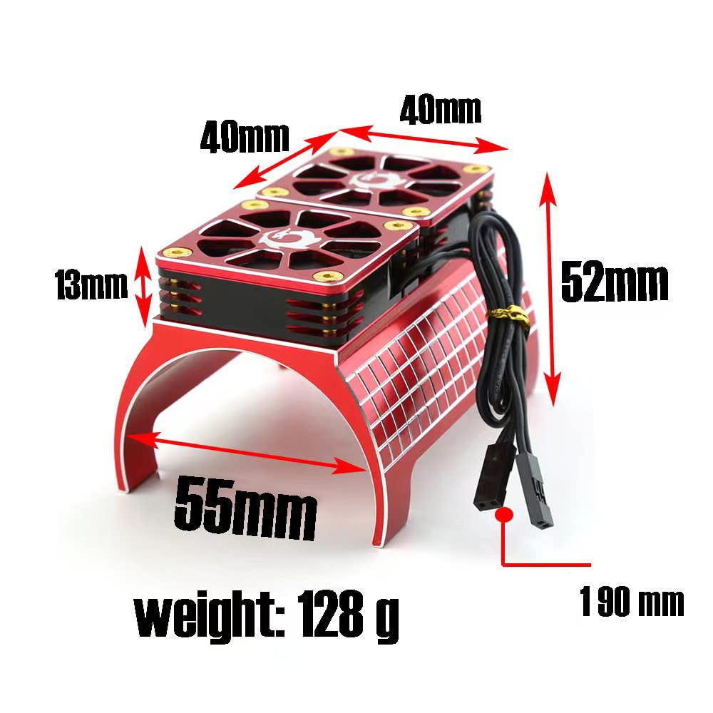 DAGIJIRD 1/5 RC szybki wentylator chłodzący silnik bezszczotkowy część chłodnicy do Traxxas X-Maxx