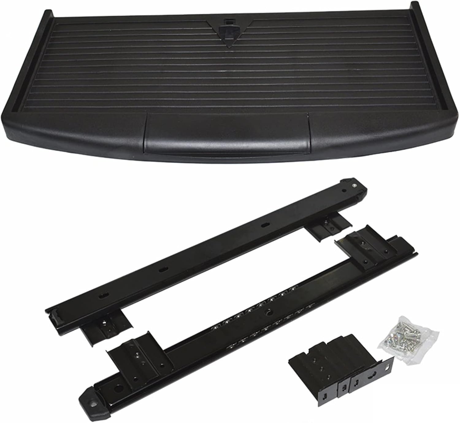 350mmのグライドRa引き出し式デスク下キーボードトレイを備えた調節可能なキーボード引き出し。丈夫なABSプラスチック製。ブラック