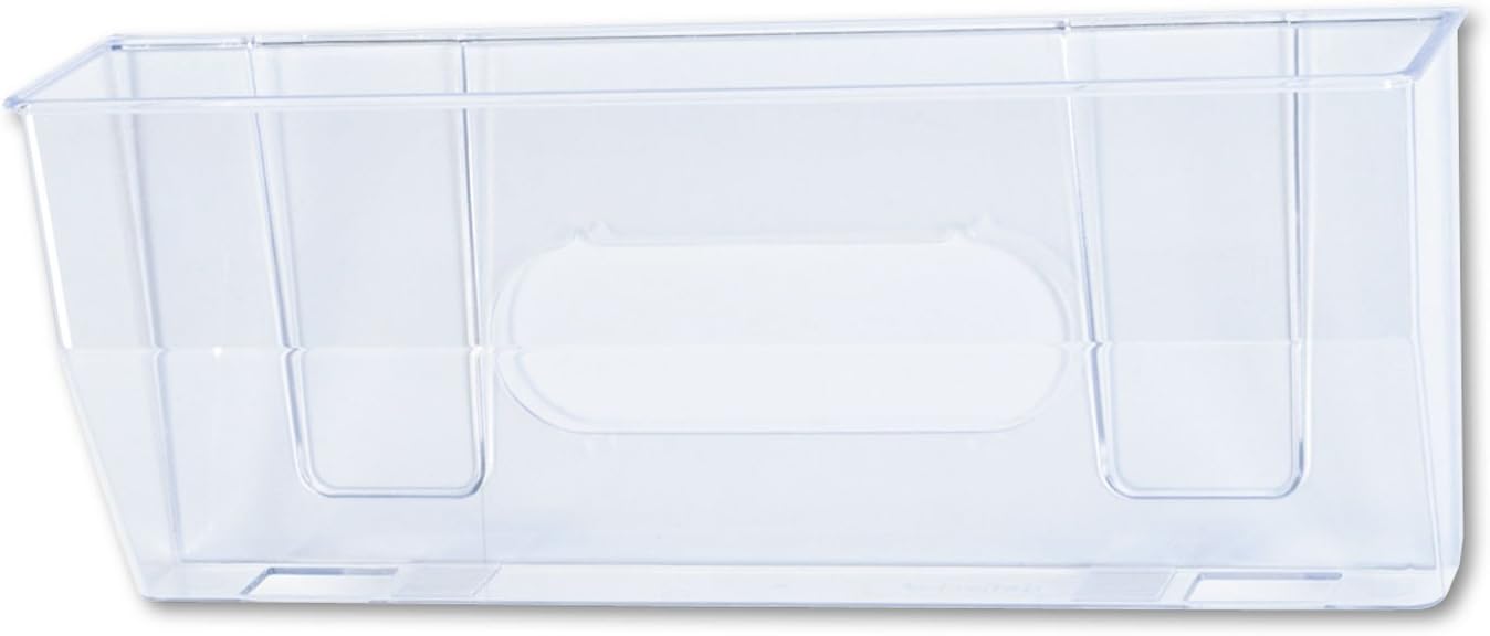 Deflecto 50101 Docupocket oversized magnetic wall file pocket, 15w x 3d x 6-3/8h, clear