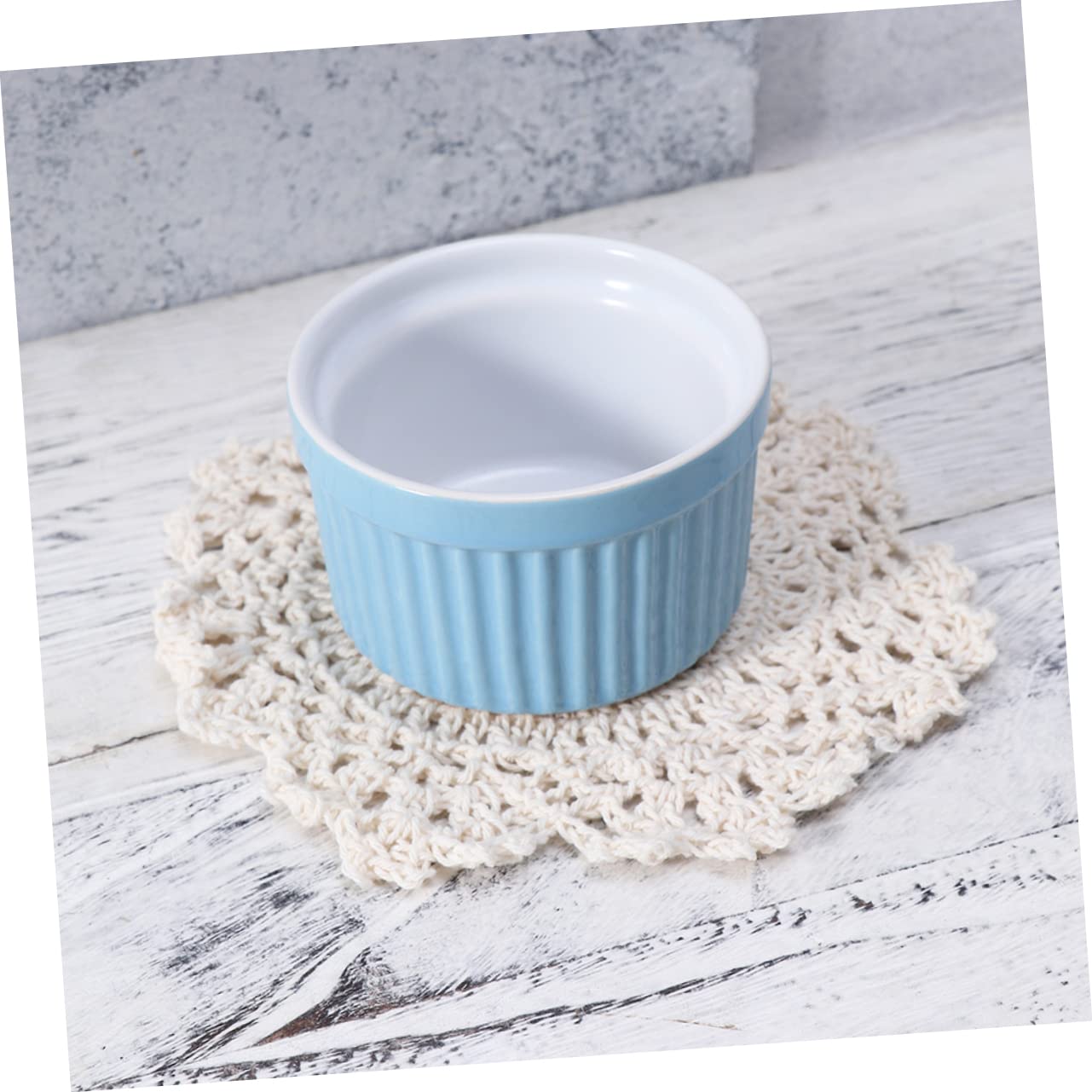 Cabilock 6 Pcs Braided Drink Coaster Wedding Coaster Vintage Coasters Mug Pad Round Braided Placemats Wedding Lace Doilies Coffee Wine Coaster Lace Table Cloth Cup Crochet Tie Flowers White