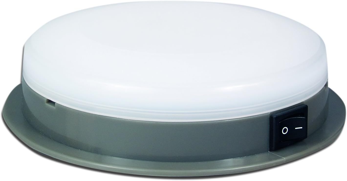 SoundOff Signal ECVDMLTAL00 Universal White LED Dome Light with Red LED Night Light