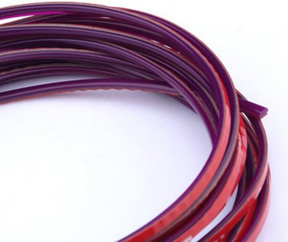 5M Car Auto Decoration Sticker Thread Indoor Pater Car Interior Exterior Body Modify Decal 10 Colors (Purple)