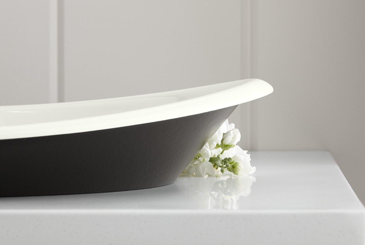 Best Promo KOHLER K-5403-P5-0 Iron Plains Wading Pool Oval Bathroom Sink with Iron Black Painted Underside, White,6.63 x 14.25 x 20.75 inches Flash Deals - 80% OFF KOHLER K-5403-P5-0 Iron Plains Wading Pool Oval Bathroom Sink with Iron Black Painted Underside, White,6.63 x 14.25 x 20.75 inches