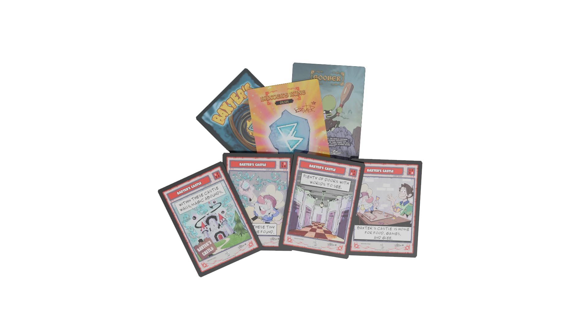 Baxter's Castle Comic Cards, Booster Box Includes 12 Packs Kids Trading Cards | Serialized Hits, Signatures and Alternate Art Inserts | Perfect for TCG Enthusiast and Collectors