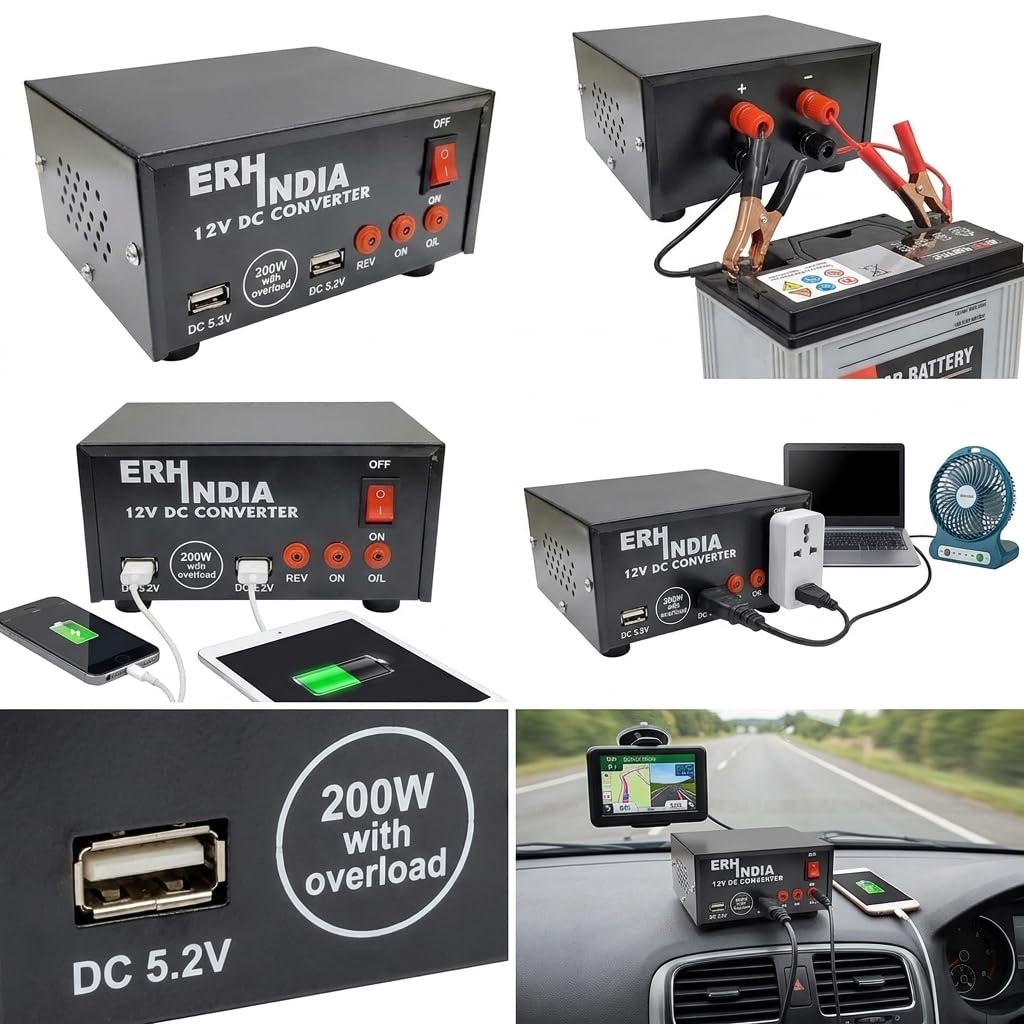 12V DC to 220V AC Converter - Power Your Devices! -3
