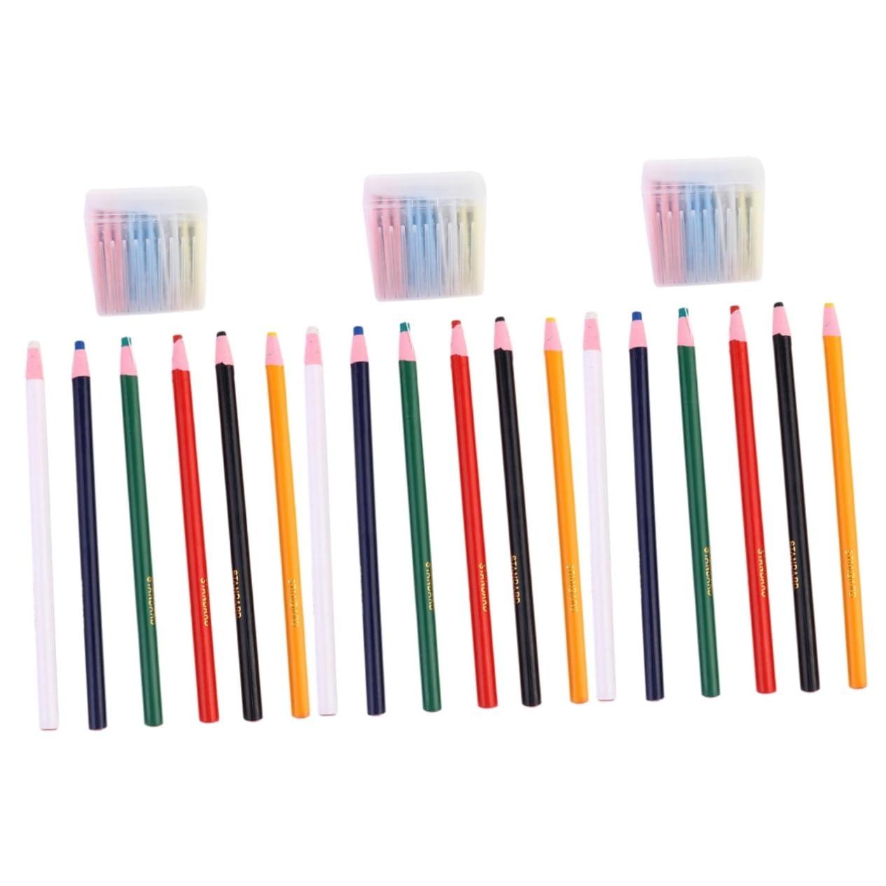 Angoily 3 Juegos Tizas de Sastrería Coloridas para Costura y Manualidades de Tizas Lavables Bolígrafos de Herramienta Profesional para y Cortar Tela