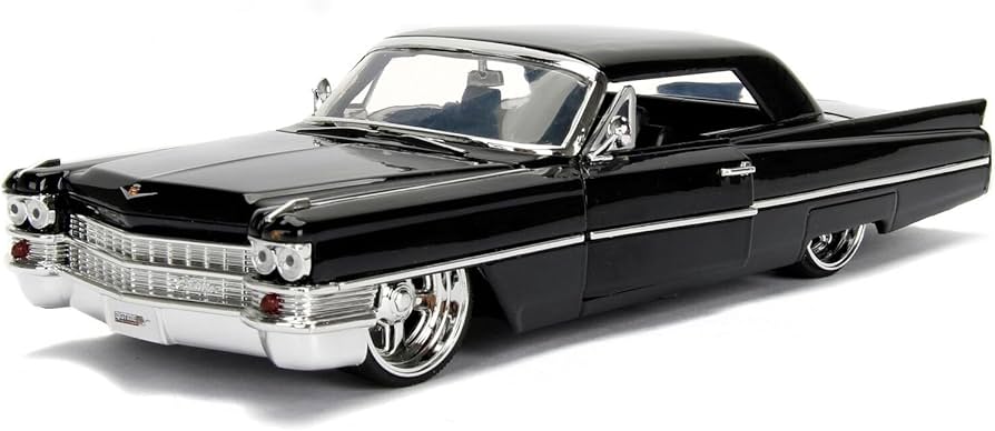 1963 Cadillac Black 1-24 Diecast Model Car by Jada : Amazon 1963 Cadillac Black 1-24 Diecast Model Car by Jada : Amazon