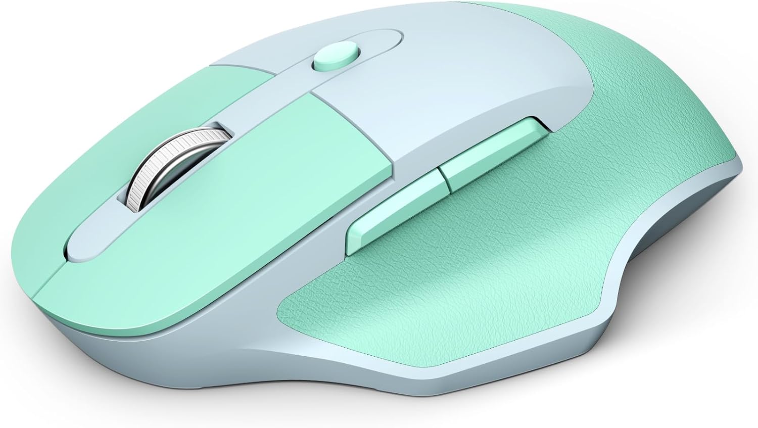MOFII Wireless Ergonomic Mouse, Bluetooth Mouse Wireless, Quiet clicks, 5 Buttons, Ergo Mouse with Multi-Device for Windows/macOS/iPadOS, Laptop, PC - Blue