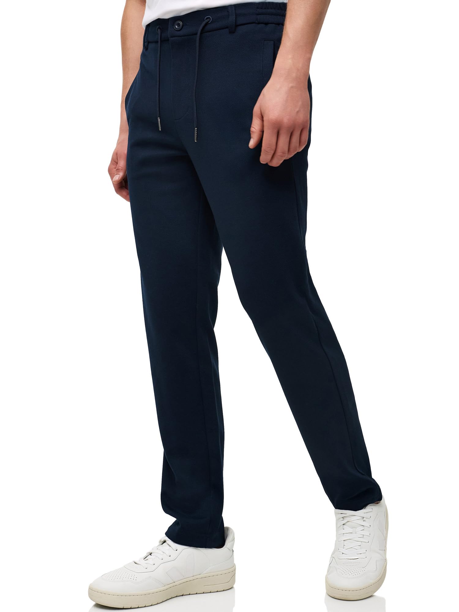 KRONSTADT Herren KSHarngate Chinohose Stoffhose mit Stretch und Kordelzug | Legere Herrenhose für Business und Alltag mit flexiblem Bund, Freizeithose, Stretchhose, Chino Pants, Stoffpants für Männer