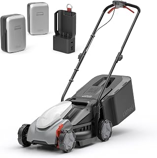 Litheli 14“ Cordless Lawn Mower, Brushless Motor for Small Yard Garden