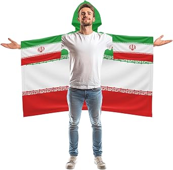 2026 World Cup Flag Cape with Sleeves & Thumb Holes - 3x5 Ft Flag Cloak for Football Fans, Game Day Gear, Soccer Support Wear